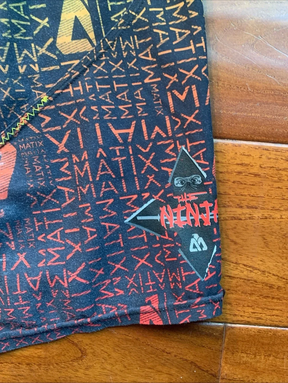 Matix The Ninja Board Shorts Men's 38 Typebreaker Y2K Streetwear Skate Surf Vtg